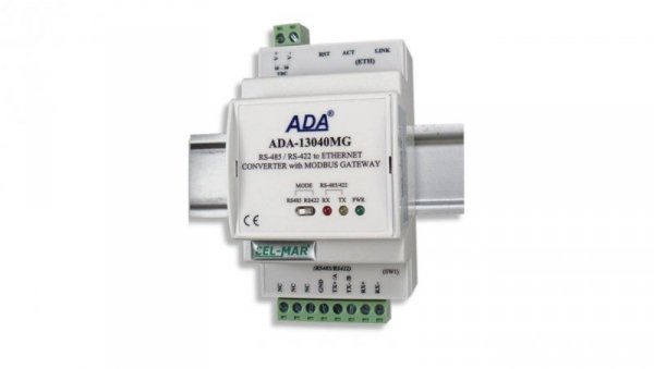 Konwerter ETHERNET na RS485/422 z MODBUS GATEWAY ADA-13040MG -1-23-3
