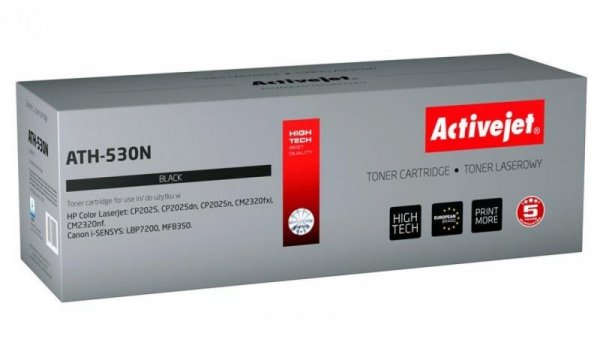 Toner Activejet ATH-530N (zamiennik HP 304A CC530A, Canon CRG-718B Supreme 3800 stron czarny)