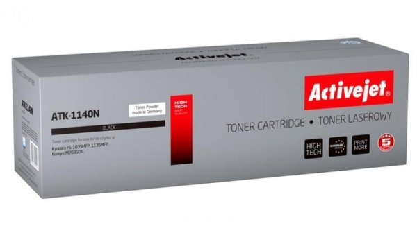 Toner Activejet ATK-1140N (zamiennik Kyocera TK-1140 Supreme 7200 stron czarny)