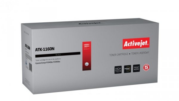 Toner Activejet ATK-1160N (zamiennik Kyocera TK-1160 Supreme 7200 stron czarny)