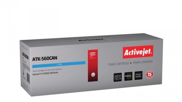 Toner Activejet ATK-560CAN (zamiennik Kyocera TK-560C Premium 10000 stron niebieski)