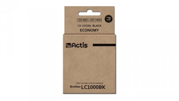 Tusz ACTIS KB-1000BK (zamiennik Brother LC1000BK/LC970BK Standard 36 ml czarny)