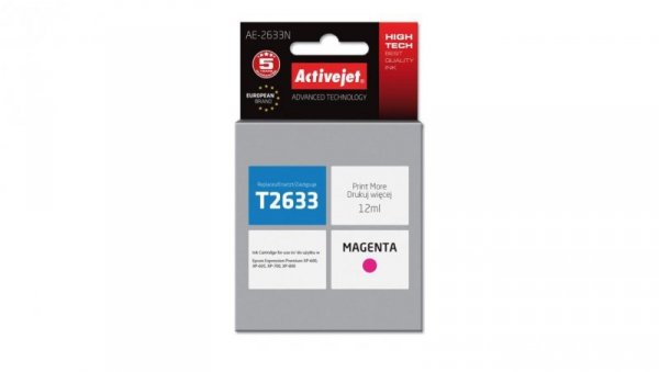 Tusz Activejet AE-2633N (zamiennik Epson 26 T2633 Supreme 12 ml czerwony)