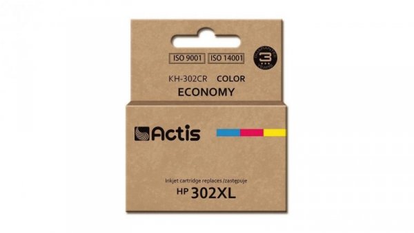 Tusz ACTIS KH-302CR (zamiennik HP 302XL F6U67AE Premium 21 ml kolor)