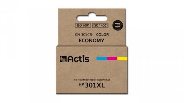 Tusz ACTIS KH-301CR (zamiennik HP 301XL CH564EE Standard 21 ml kolor)