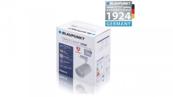 Blaupunkt Reflektor LED 1-fazowy Vision 30W biały z przełącznikiem barwy światła, BLAUPUNKT-RS1W-30CCT