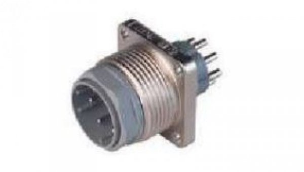 Złącze panelowe męskie obudowa kołnierzowa 7-pinowe (6+PE) 25 V AC/50 V DC N6R BM FA S