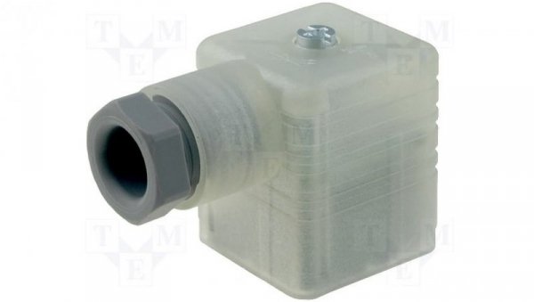 Złącze zaworowe serii GDM żeński 3-pinowe (2+PE) śrubowe M16 dioda LED 110 V AC/DC 10 A GDML 2016 LED 120 VR YE grau