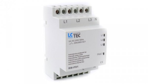 Automatyczny przełącznik faz 25A 230V 150MS / RM-PS1