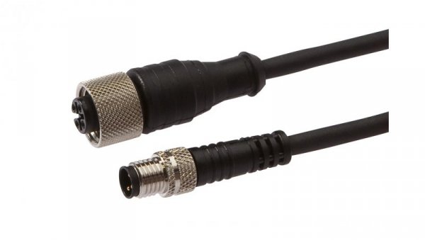 Złącze do samokonfekcjonowania M12 proste żeńskie 3-pinowe M8 męskie proste 3-pinowe 3x0,34mm² PUR 60V IP67 VK100F64