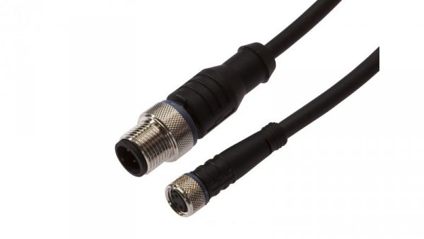 Złącze do samokonfekcjonowania M8 proste żeńskie 4-pinowe M12 męskie proste 4-pinowe 4x0.34mm² PUR 60V IP67 VK200F85