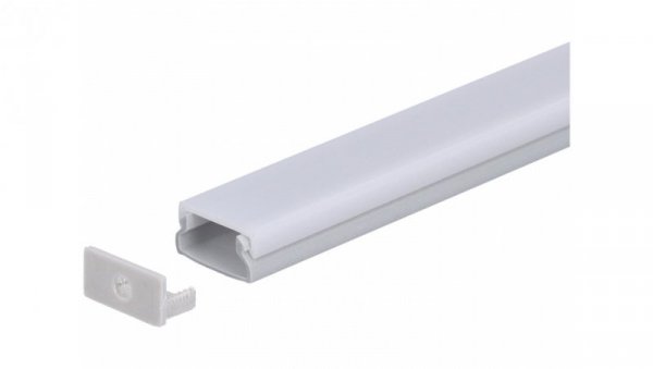 Zaślepka PCV Max szara z otworem