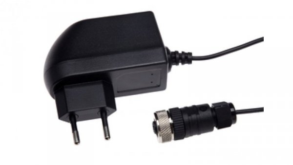 Zasilacz wtyczka zasilająca 75x34x43 100-240V AC 24V DC 1A 1,8m kabel wtyczka żeńska M12 PIN1/3 NY000003