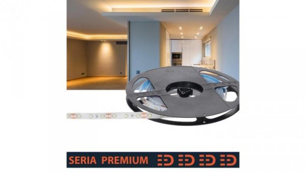 Taśma Premium+ IP63 12V 60led 2800-3200K SMD2835 (5) wyc
