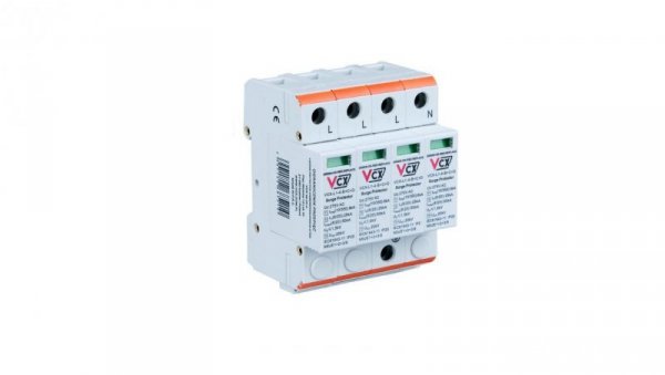 Ogranicznik przepięć klasy T1+T2+T3 4P 8kA 1,2kV Professional VCX BCD 4P PROF. 8KA