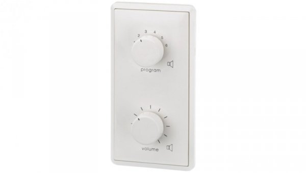 Regulator głośności PA 12W, z 24V przekaźnikiem priorytetowym oraz selektorem źródeł ATT-412PEU