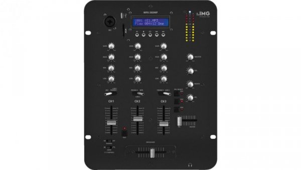 Mikser stereo dla DJ, z wbudowanym odtwarzaczem MP3 MPX-30DMP