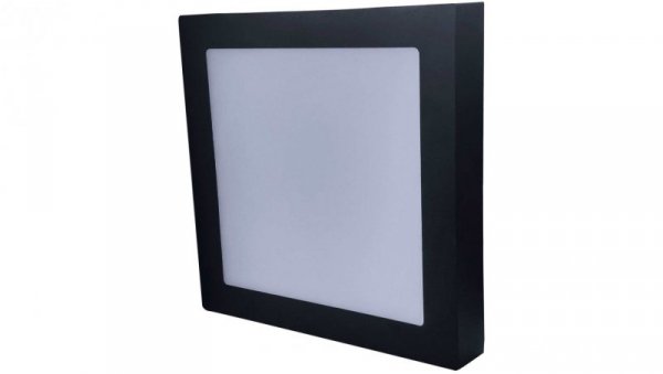 Oprawa nasufitowa LED 18W 1350lm 2800K/ciep³a IP20 kwadratowy czarny LED90 FENIX-S Black 18W WW GXDW369