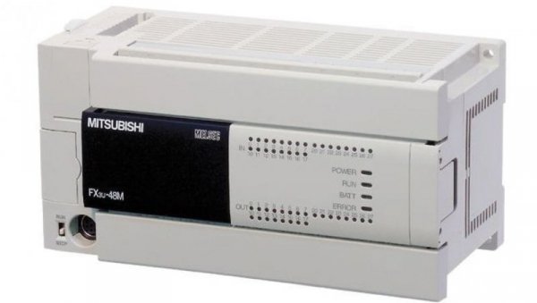Sterownik FX3U- 48MR-DS ( 24 wej, 24 wyj, zas. 24 VDC )