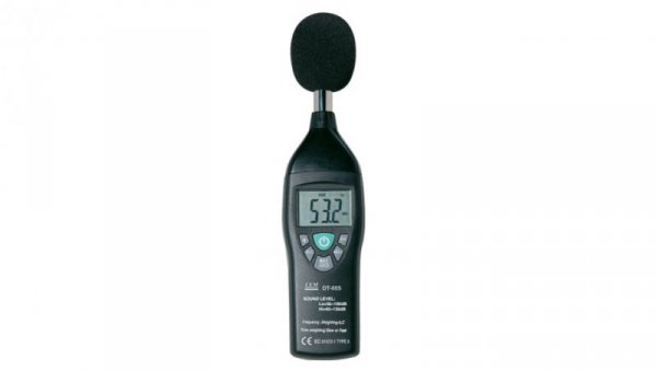 Miernik dźwięku sonometr, podświetlany wyświetlacz, 30 do 130dB DT-805