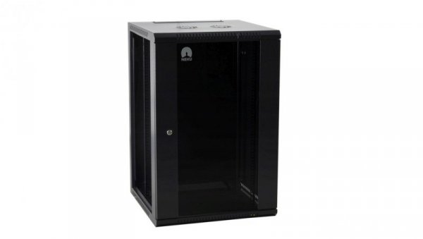 Szafa wisząca RACK 19 cali 22U 450mm czarna NEKU TS BOX