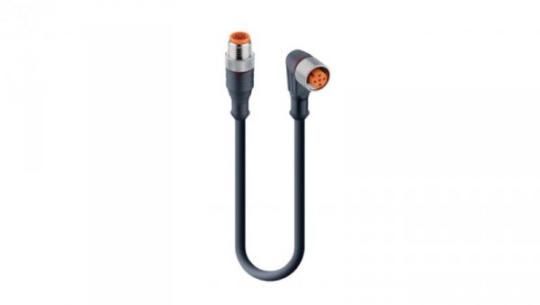 Kabel konfekcjonowany sensor/aktuator obustronny M12 męski prosty M12 żeńskie kątowa 5-pin kablem 1m RST 5-RKWT/LED P 5-228/1 M