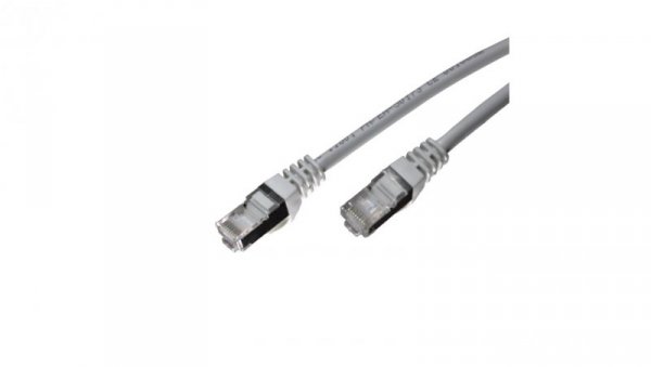 Kabel krosowy EmiterNet FTP kat.5E PVC 1 m szary, EM/PC-FTP5EPVC-1M