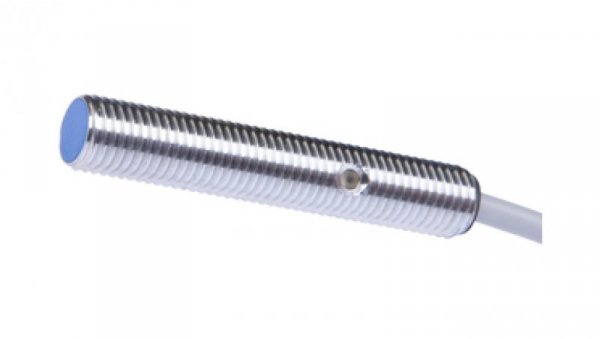 Czujnik indukcyjny M8x1 dł: 45mm zabudowany Sn: 3mm 10-30V DC PNP NC kabel 2m PUR IP68 IB080206