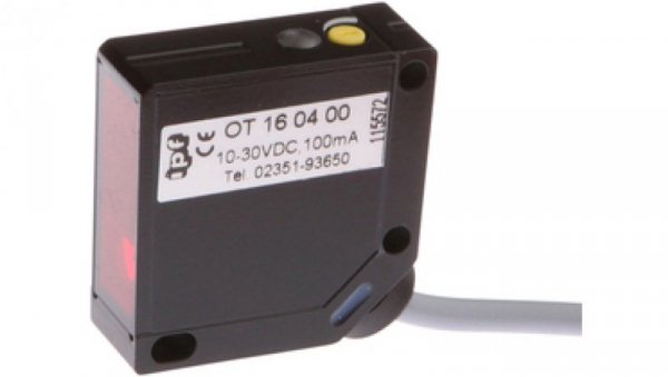 Czujnik optyczny odbiciowy 35x35x12mm Sn: 15-300mm 10-30V DC PNP Anticoincidence kabel 2m PVC IP67 OT160400