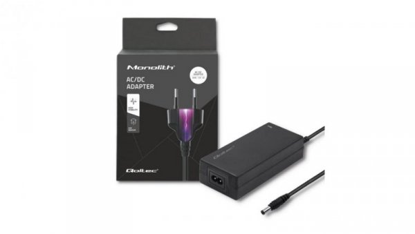 Qoltec Zasilacz desktopowy 60W 12V 5A 5.5*2.1 +kabel zasilający