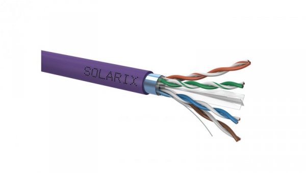Kabel instalacyjny Solarix CAT6 FTP LSOH Dca s2 d2 a1 500m/szpula SXKD-6-FTP-LSOH