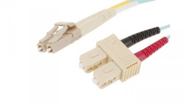 Kabel światłowodowy, średnica: 900μm, OM3 Wielomodowy, Niebieski, LC/SC