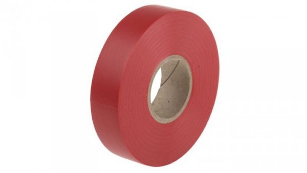 Taśma izolacyjna, kolor Czerwony, 19mm x 33m BS EN 60454-3-1 / typ 2, grubość 0.13mm 235308, RS PRO