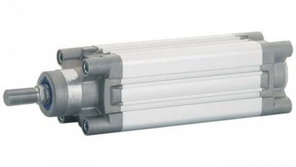 Siłownik pneumatyczny, dwustronnego działania Ø 80mm, skok 50mm, Amortyzacja, RS PRO