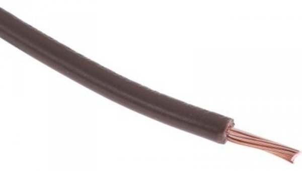 Kabel trzynormowy, dł. 100m 1,5 mm², 21 A, 1 kV DC, 600 V AC, Maks. +105C Brązowy Zgodność z trzema normami, RS PRO