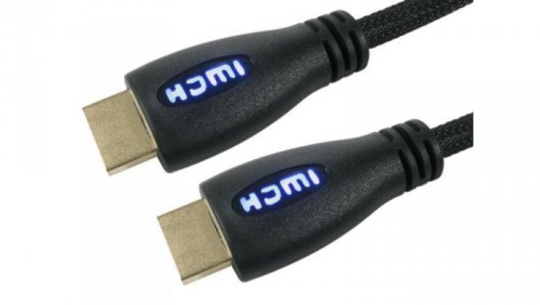 Zespół cyfrowych kabli wideo i monitorowych 1m Wtyk HDMI to Wtyk HDMI Czarny