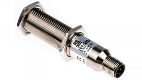 Czujnik pojemnościowy NPN 5 mm cylindryczny M18 x 1 15 mA 10→ 30 V DC IP67
