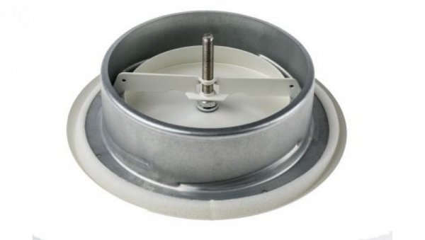 Air diffusion valve w/locknut,150mm duct