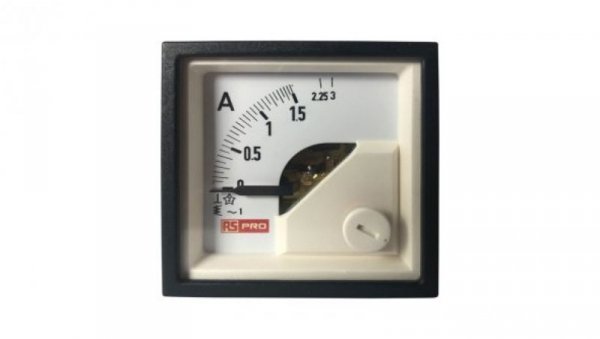 Amperomierz analogowy panelowy 3 (Input, Scale)A AC -10C do +65C RS PRO