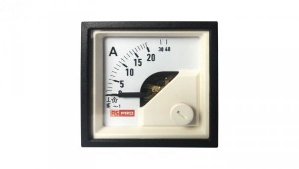 Amperomierz analogowy panelowy 40 (Input)A AC -10C do +65C RS PRO