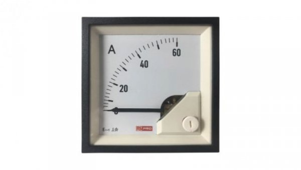 Amperomierz analogowy panelowy 3 (Input)A AC -10C do +65C RS PRO