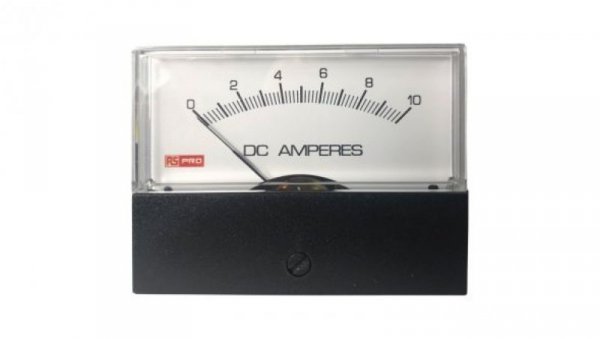 Amperomierz analogowy panelowy 10 (Input)A DC 0C do +60C RS PRO