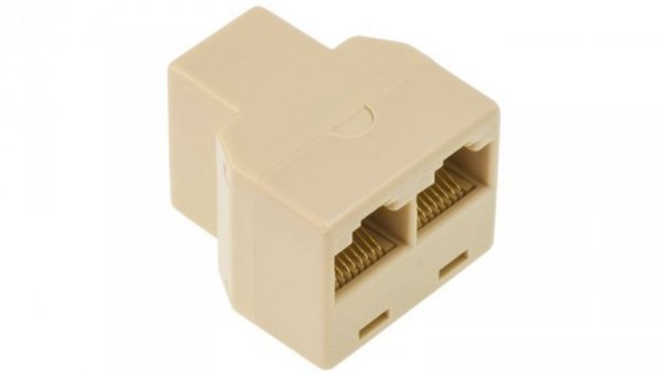 Adapter do złączy RJ, 2 portów RJ45