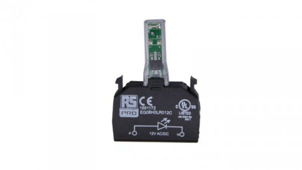 Moduły podświetlające styków, 110 V AC, LED, kolor: Czerwony, RS PRO