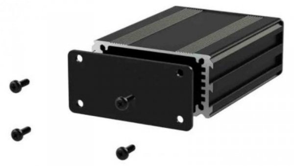 Obudowa urządzeń elektronicznych, Aluminium, Czarny, 80 x 63.5 x 30mm, RS PRO