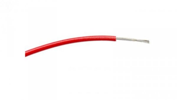Przewód jednożyłowy linkowy, 0,5 mm², 16/0,2 mm, 20 AWG, PVC, 1 kV AC, Czerwony, dł. 100m, RS PRO