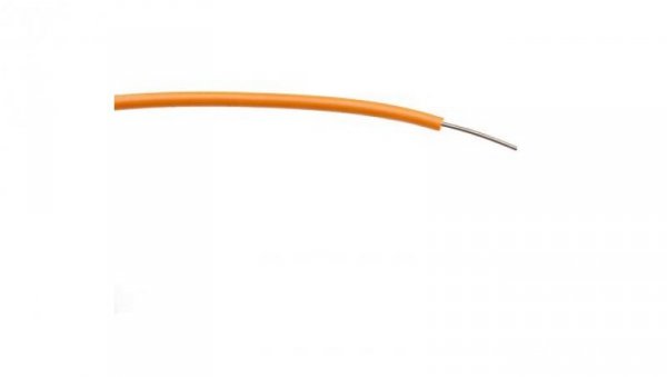 Przewód jednożyłowy linkowy, 0,6 mm², 1/0,6 mm, 19 AWG, PVC, 1 kV AC, Pomarańczowy, dł. 100m, RS PRO