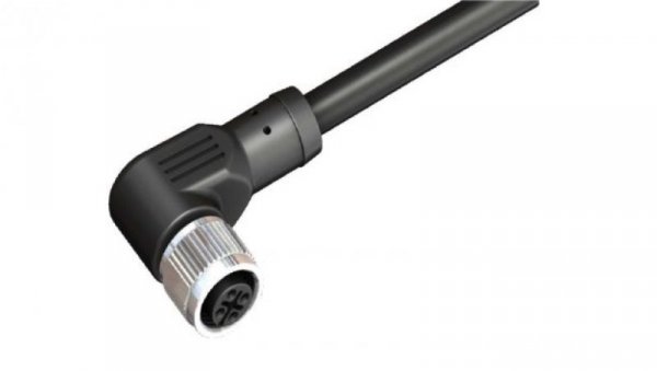 Złącze i kabel ze złączem Kątowe M12 żeńskie x Jednostronne, 4 A, 250 V, dł. 15m, IP67, RS PRO
