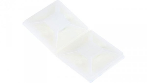 Mocowanie opaski kablowej samoprzylepne, 19.5mm x 19,5 mm, kolor: Naturalny, 50-szt., 0-28→ C., RS PRO