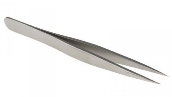 Pęseta, dł. 90, antymagnetyczna, materiał: Stal nierdzewna, RS PRO